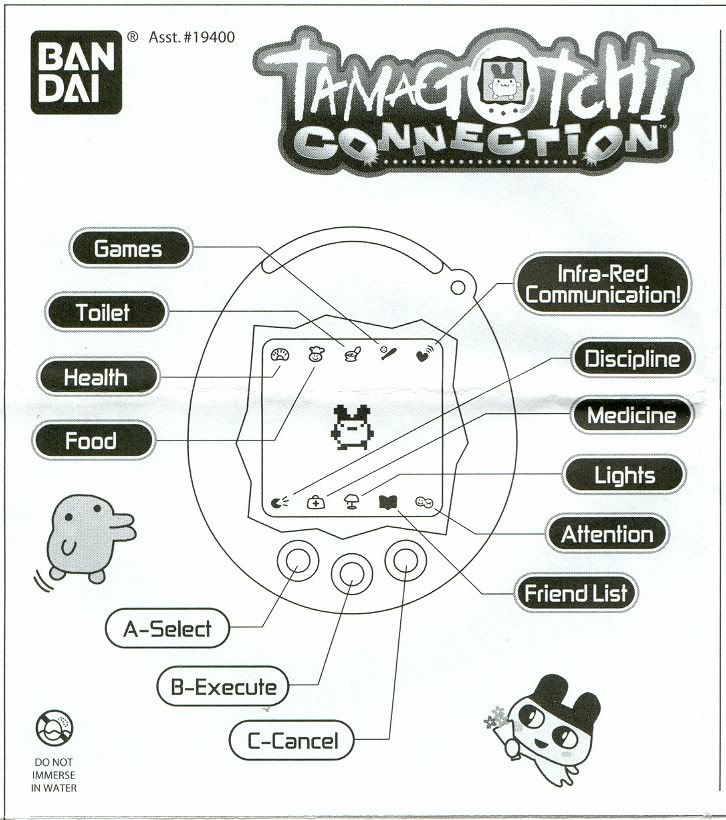 Tamagotchi Connection V1 Instruction Manual Photos by binary_pics